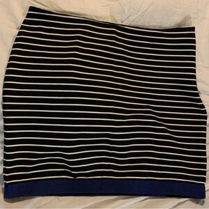 Ann Taylor Black and White Pencil Mini Skirt